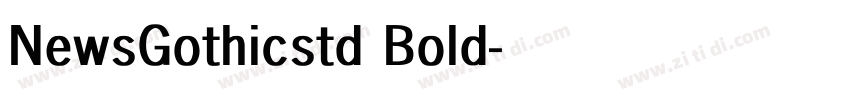 NewsGothicstd Bold字体转换